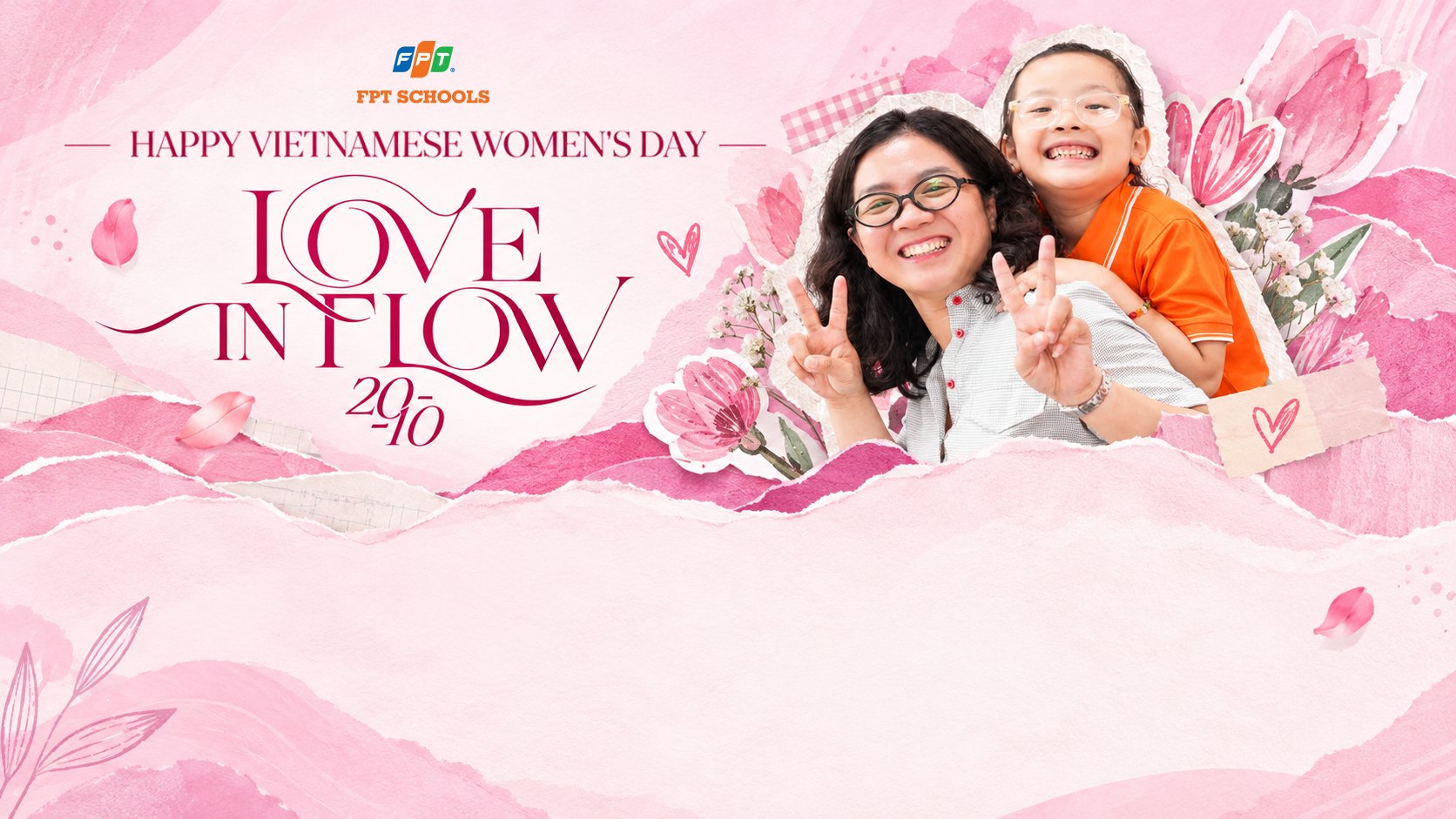 Mẹ và con cùng tham gia Love in Flow 20/10